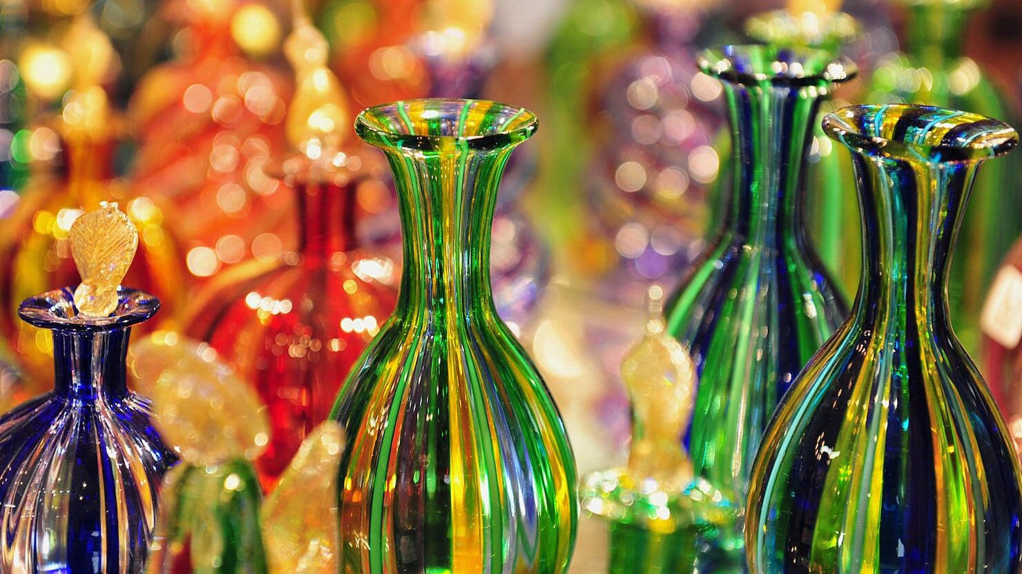 Manufatti in vetro di Murano